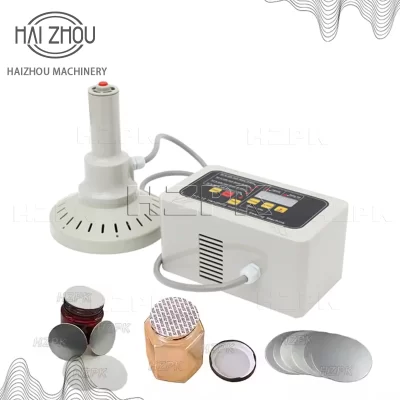 Hzpk 20-120mm máquina de selagem por indução portátil selador de tampa de folha de alumínio para embalagens de garrafas de vidro plástico F2-12