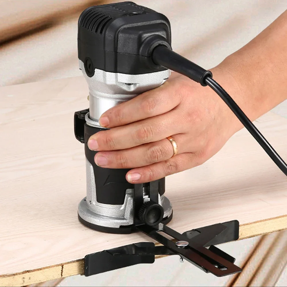 Roteador de madeira elétrico para carpinteiro, fresadora, plugue da UE, fresadora, ferramentas de bricolage, 6 velocidades, 6.35mm, 8mm, 220V, 6 velocidades - Image 2
