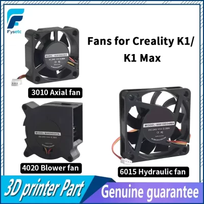 Para k1/k1 max 3010/4010/6015 ventilador/axial/ventilador hidráulico dc24v ventilador de refrigeração hotend para creality k1_k1 max peças de impressora 3d