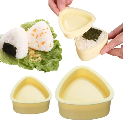 Triângulos sushi molde cebola arroz bola comida imprensa japonês bento cozinha gadget conjunto onigiri fabricante quadro kit ferramentas gadgets jantar