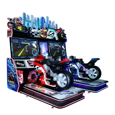 Para 2 jogadores 5dx super bicicleta & motor carro simulador de corrida moeda operado 5dx motocicleta moda máquina jogo para diversões