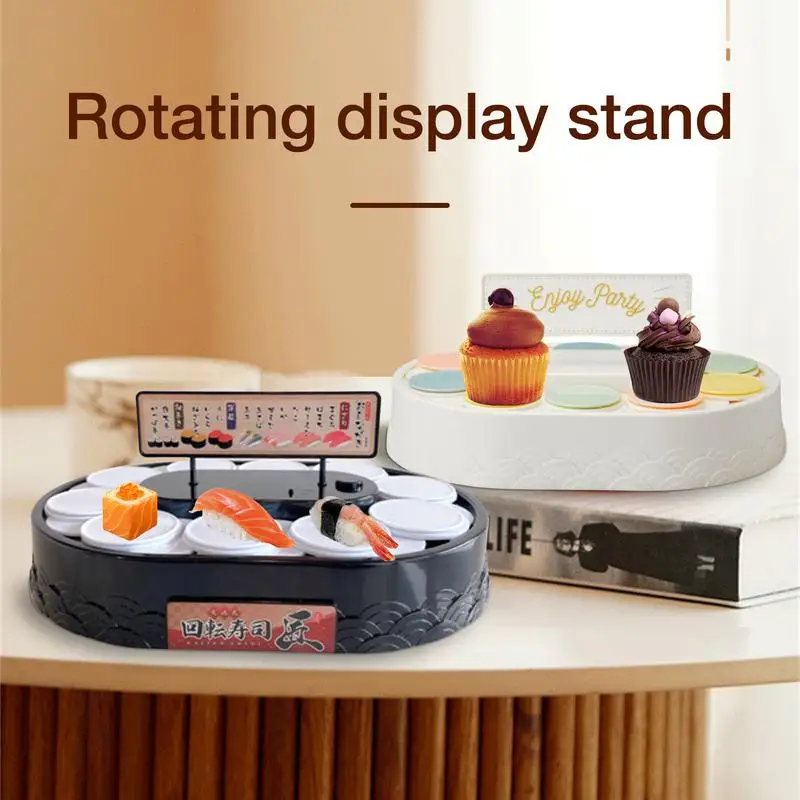Máquina rotativa automática de sushi, 360 graus, transportador, sobremesa, cupcake, mesa giratória, suporte de exibição, casamento, aniversário, festa - Image 3