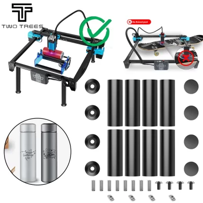 Twotrees-Almofadas levantadas para gravador a laser, altura até 150mm, adequado para trabalhar com rolo rotativo