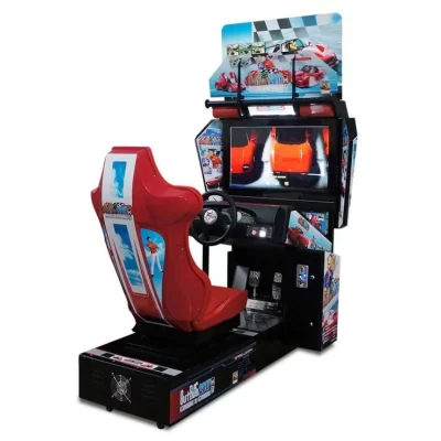 Grande videogame console de jogos de corrida de deriva de velocidade HD de 32 polegadas