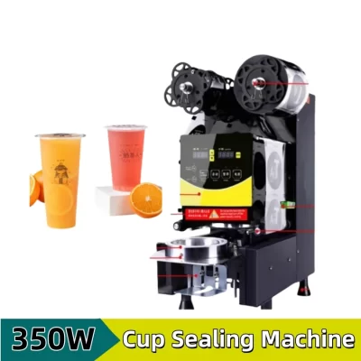Máquina comercial de selagem de copos de café e bebidas, selagem por calor, alta qualidade, 220v, para xícaras de chá de 90 ou 95mm
