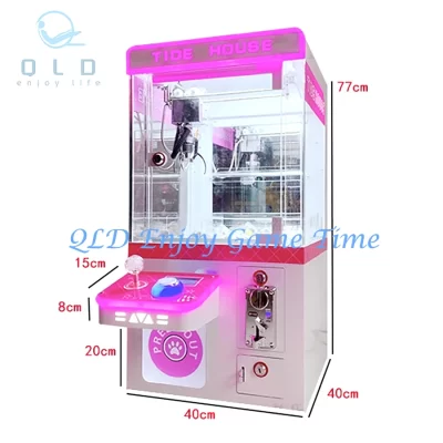 TIDE HOUSE Mini brinquedo garra guindaste boneca máquina para carnaval, arcade grabber, moeda operado, ktv, cinema, 110v, 220v led