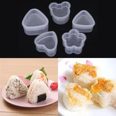 1pc diy acessórios de cozinha molde de sushi triângulo molde máquina de sushi ferramenta onigiri bola de arroz bento machinenori