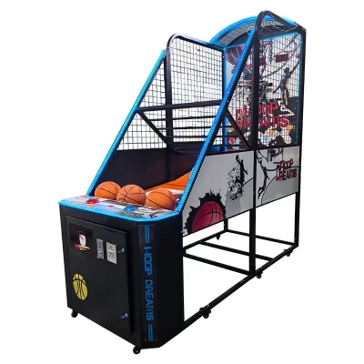 Máquina de basquete adulta de luxo, máquina de jogos com slot para vídeo, equipamento de videogame para playground infantil