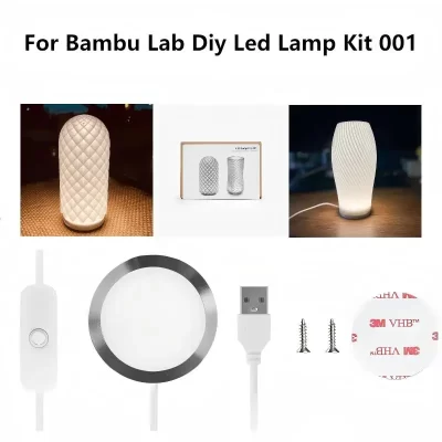 kit de lâmpada led 3d diy luz kit rgb peças luz led ferragem modelo diy luz branca quente sem escudo da lâmpada 001