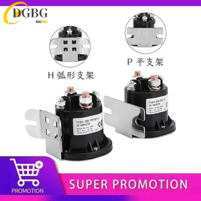 Contator DC 12V 24V 48V 200A 1NO T1241-200 para caminhão de bateria empilhadeira elétrica guincho elétrico veículo elétrico
