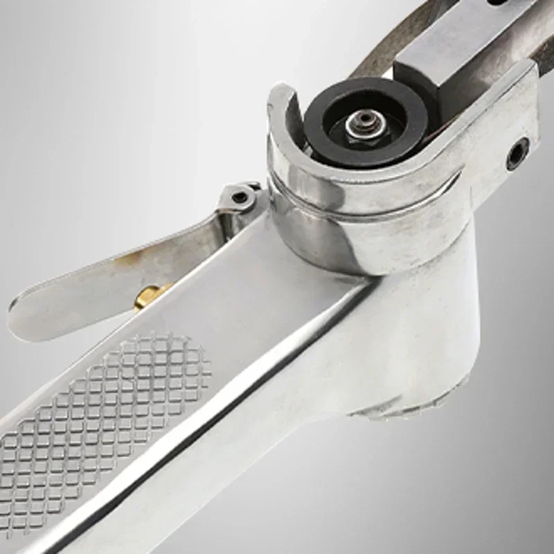3/8 Inch Air Belt Sander Pneumatic Sanding Buffing Tools 10mm Air Belt Grinder Pneumatic Belt Sander for Air Compressor - Image 4