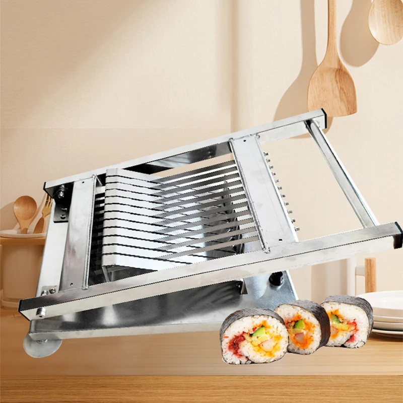 Manual 2cm máquina de corte de rolo de sushi japão arroz sushi ferramenta de corte de rolo de sushi slicer máquina de corte processador de alimentos - Image 2
