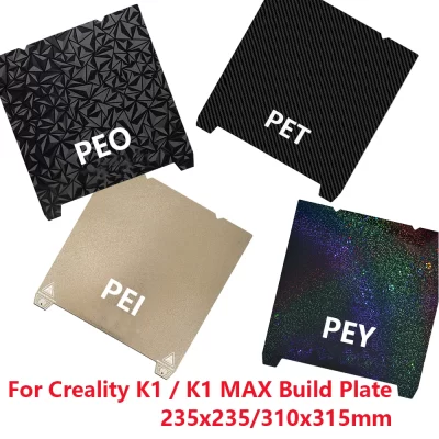 Para creality k1/k1 max placa de construção 310x315mm pei placa de construção 235x235mm para ender 3 v3 se/v3 ke/ ender 3 s1 pro/Ender-5 s1