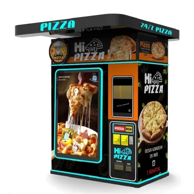 Máquina automática de fazer pizza rápida, preço industrial, máquina de venda automática de pizza interna totalmente automática