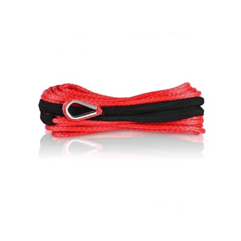 Synthetic Fiber Cable Winch, ATV, UTV, SUV, KFI, Recuperação, Substituição com Suporte, 25m * 10,5mm, 12000lbs - Image 5