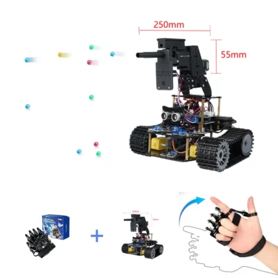 Acebot esp32 iot wifi roda programável evitar obstáculos rastreamento de codificação de riscos starter robô inteligente kit carro para arduino