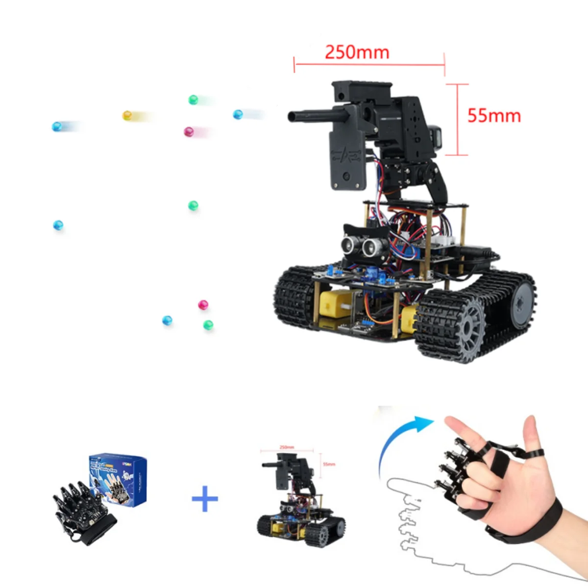 Acebot esp32 iot wifi roda programável evitar obstáculos rastreamento de codificação de riscos starter robô inteligente kit carro para arduino