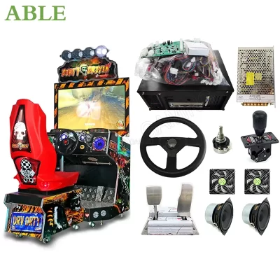Máquina de jogo de arcada suja do drivin, DIY, jogo completo, a fichas, simulador de condução video