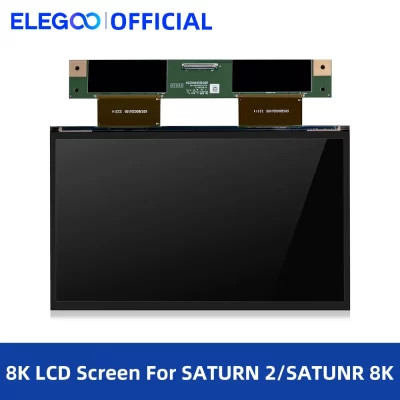 ELEGOO 7680x4320 10 ''Polegada 8K Mono Tela LCD para SATURN 2 SATURN 8K MSLA Impressora 3D Filamento de peças de impressora 3D