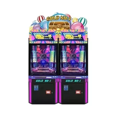 Empurrador de moedas de arcade dourado um grande mágico pirata capitão castelo elfo super trem