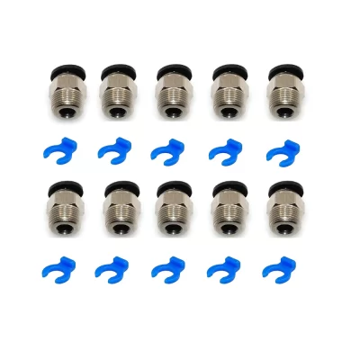 Conector de encaixe de tubo pneumático reto macho PC4-M10 para impressora 3D extrusora série CR-10/Ender-3