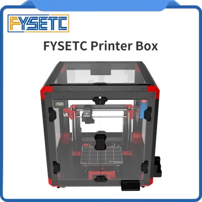 FYSETC-Gabinete com cancelamento de ruído com luz LED, caixa impressora metálica, purificador de ar para Ender 2, 3pro, Prusa, MK3, MK4, Anycubic Mega