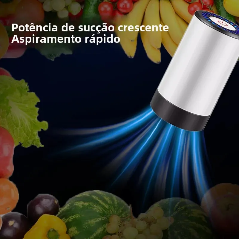 Seladora a vácuo portátil para armazenamento de alimentos, seladora a vácuo portátil, evita contaminação cruzada de alimentos + 50 sacos de vedação a vácuo - Image 2