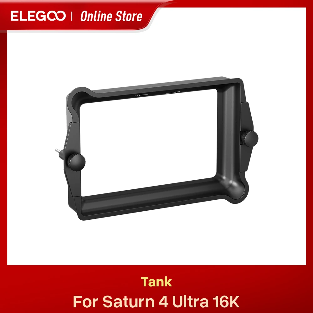 Tanque de resina de metal ELEGOO para impressora 3D SATURN 4 ULTRA 16K MSLA IVA de resina com forro de liberação ACF pré-instalado