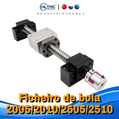 Parafuso de esferas laminadas com porca, Kit CNC, suporte, suporte de porca, acoplamento, 2005, 2010, 2505, 2510, 3205, 3300, porca rápida