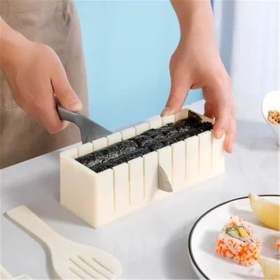 Fabricante de sushi kabbap rolos de sushi molde redondo quadrado em forma de coração fazer máquina de sushi cortador onigiri moldes bolas de arroz