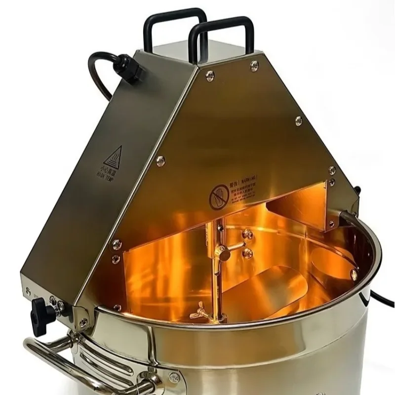 Agitador de alimentos de aço inoxidável de qualidade alimentar, 10l, pote, máquina de fritar, geléia de alimentos, molho, mistura wok, 220v, máquina automática de fritar - Image 4