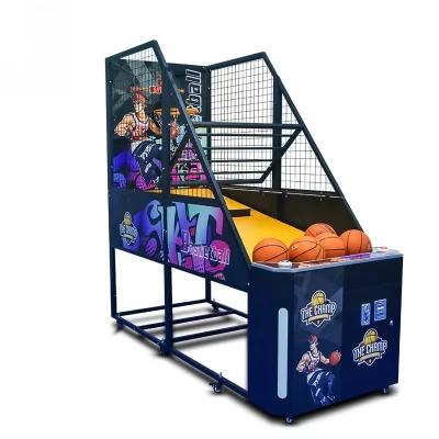 Grande equipamento de máquina de jogo dobrável cesta máquina de basquete pontuação moeda-operado crianças adulto esportes internos