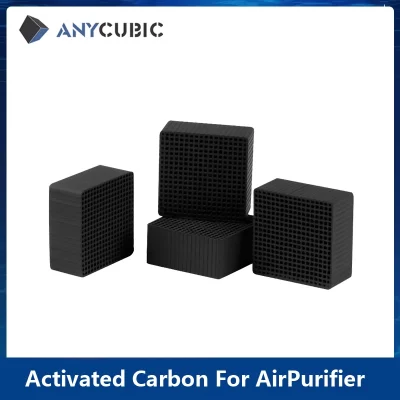 Anycúbico 4 pçs purificador de ar filtro para fóton série m3 mais lcd 3d impressora para purificador de ar peças reposição carvão ativado