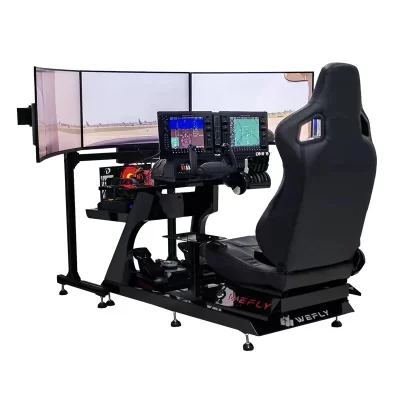 Simulação de vôo conjunto de suporte de assento de balancim aviação civil airbus lutador cockpit conjunto completo de equipamentos
