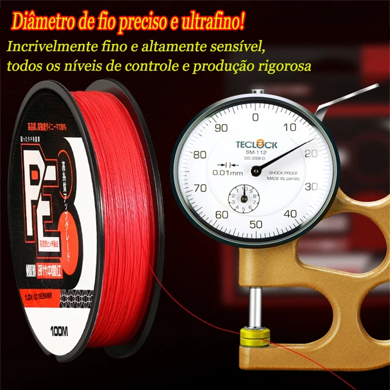 Novidades De Pesca 2023 8 Vertentes Trançado Cabo De Pesca Japonês Material 8 Fio Linha Multifilament Super Forte Pe Linha pesca linha multifilamento pesca pescaria material de pesca frete gratis pescaria pesca acceso - Image 6