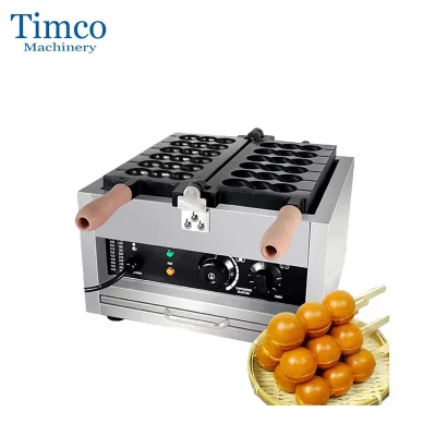 Timco 3 espeto de bolhas máquina de fazer waffle bolas espeto vara takoyaki polvo máquina de waffle grelha elétrica pan