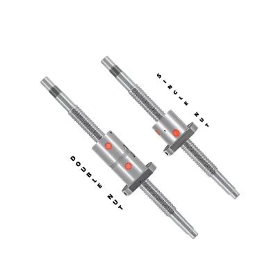 Parafuso esférico rm2505 sfu2505 200 - 2550mm 25mm parafuso esférico c7 com flange 2505 2510 porca única/dupla bk/bf20 final usinado para cnc