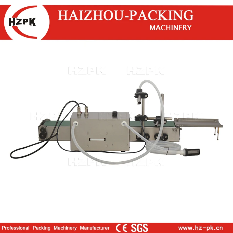 HZPK-Máquina de enchimento elétrica do óleo do tampo da mesa, controle digital, volume pequeno, garrafa plástica, água, cosmético, líquido, óleo, com transporte, auto - Image 3