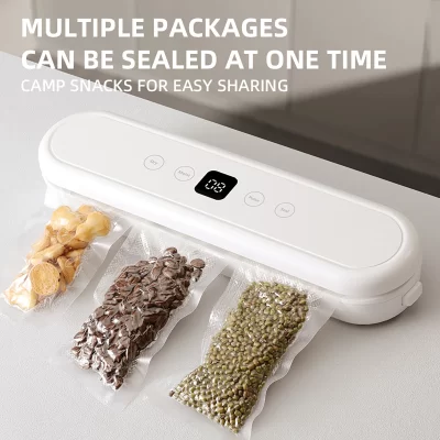 Máquina De Vedação A Vácuo Doméstico Totalmente Automático, máquina De Embalagem De Alimentos, máquina De Preservação De Lanche, 1Pc