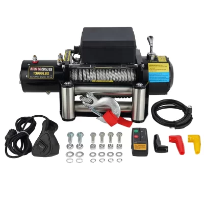 guincho elétrico de 12V 13000lbs para veículos 4x4 para aplicação automática
