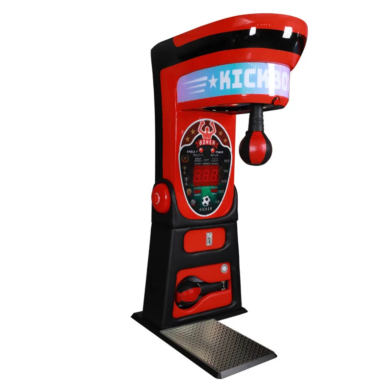 Grande rua esportes arcade interativo perfuração moeda-operada eletrônica máquina de jogo de medição de força de boxe - Image 5