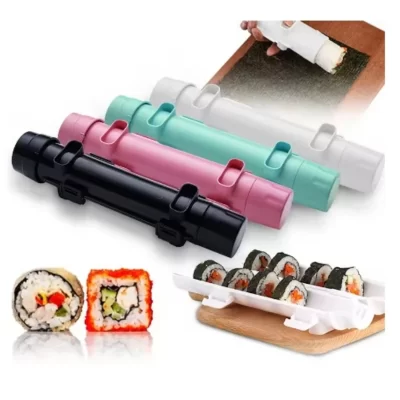 Diy cilindro sushi que faz a máquina rápida sushi bazooka japonês enrolado arroz carne molde bola de arroz cozinha bento acessórios