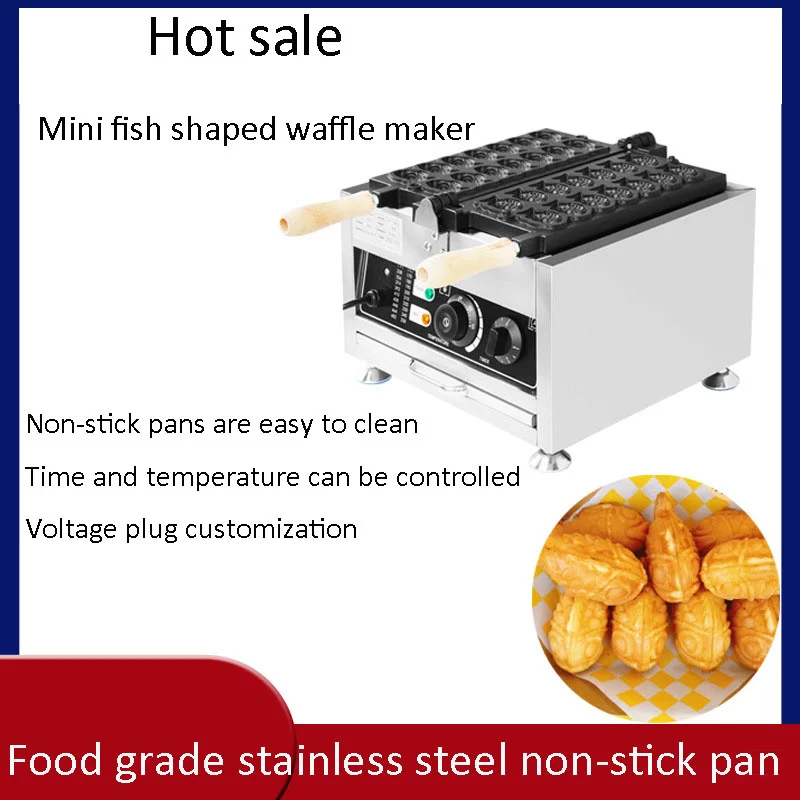 Máquina comercial de waffle de peixe, antiaderente, boca fechada, máquina de waffle de peixe, coreano, em forma de peixe, sanduíche, equipamento de bolo, venda quente - Image 3