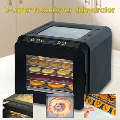 Desidratador de alimentos para casa, frutas, temperatura digital, secador de ar, vegetais, carne, materiais medicinais, desidratador comercial inteligente de alimentos