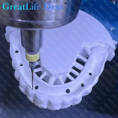 GreatLife Dent DTR-X51 Corte de Zircônia CAD/CAM Laboratório Dental 5 Eixos Seco CNC Bloco de Zircônia Máquinas de Fresagem de Metal