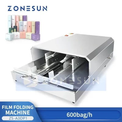 Máquina de embalagem de celofane de 2 lados Zonesun Máquina de embalagem semiautomática de caixa de perfume ZS-A3DP1