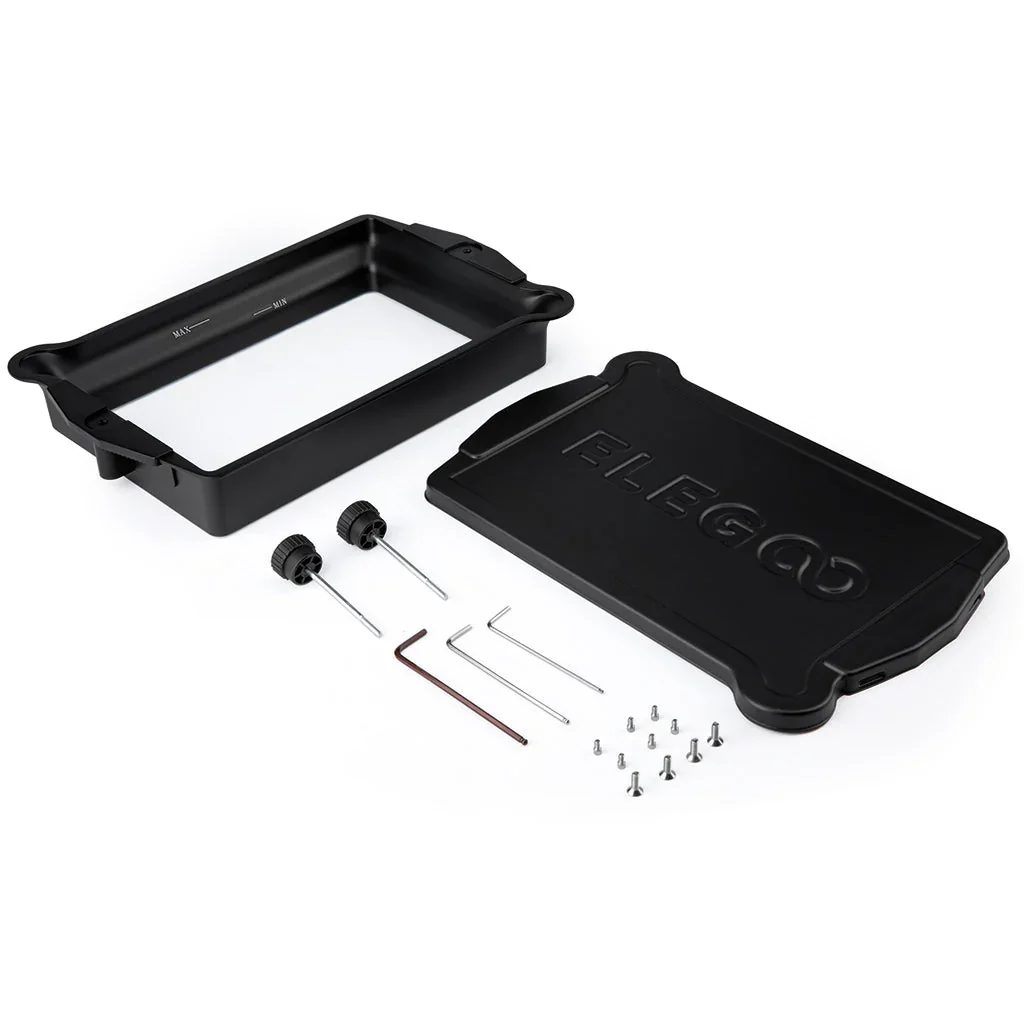 Tanque de resina de metal ELEGOO para impressora 3D SATURN 4 ULTRA 16K MSLA IVA de resina com forro de liberação ACF pré-instalado