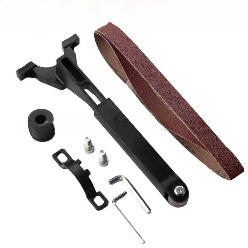 Angle grinder converted into belt sander, 100-type polishing mini belt sander bracket, rust removal hardware tool set