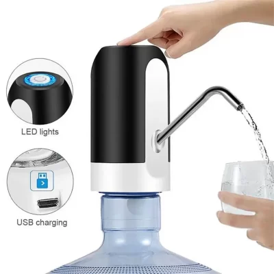 Dispensador de água elétrico automático usb recarregável bomba de garrafa de água interruptor de um botão dispensador de bomba potável ferramentas de cozinha
