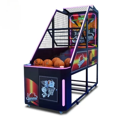 Bunuto Deluxe Dobrável Máquina de Basquete Máquina de Tiro Coin Training Pontuação Adulto Crianças Videogame Equipamento de Jogo de Cidade